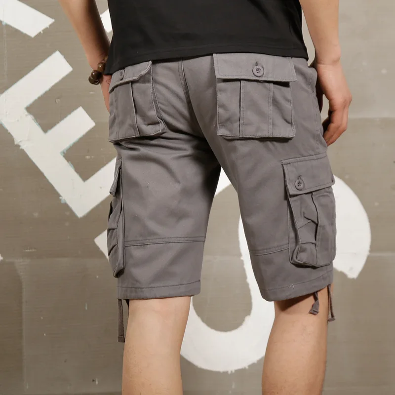 mens blue khaki shorts
