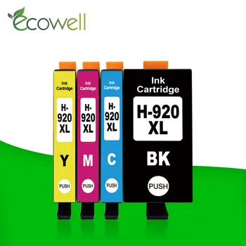 

Ecowell 1set 920 compatible ink cartridge for HP 920XL For HP920 Officejet 7000 7500 7500A 6000 6500 6500A printer with chip