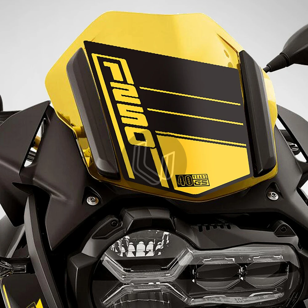 Per Bmw R1200Gs R1250Gs Adventure Triple Black Edition 2013-2021 Adesivo Wingshield Per Moto