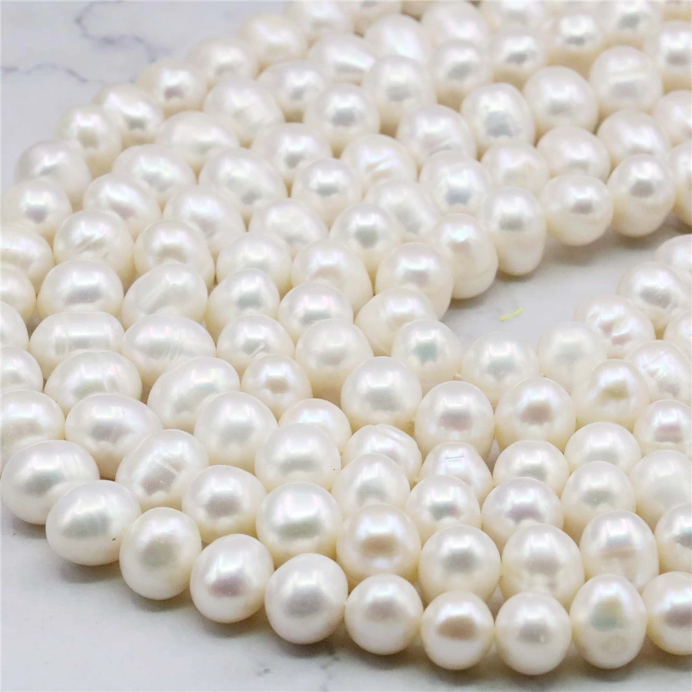 Wholesale 10 strands 10-11mm White Akoya Freshwater Pearl Loose Beads 15"