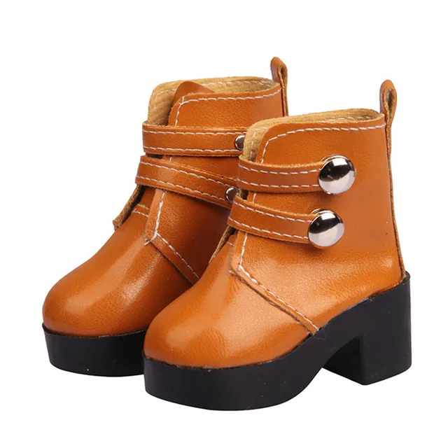 Doll High Heel Shoes Boots Fit for 1/3 BJD Doll Accessories Shoes for Our Generation Toys for 60CM Dolls Brown