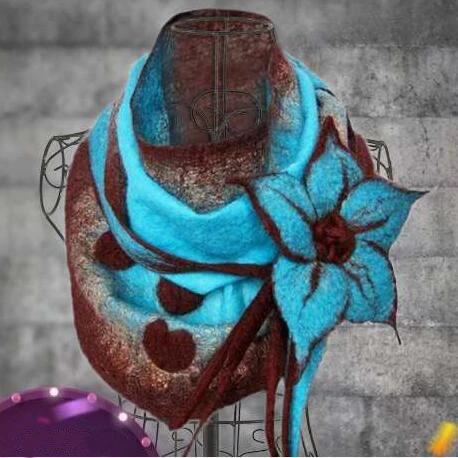 

Scarf Women Winter Flower Vintage Shawls Fashion Women Scarf Unique Design Scarf Soft Wrap Casual Warm Shawl