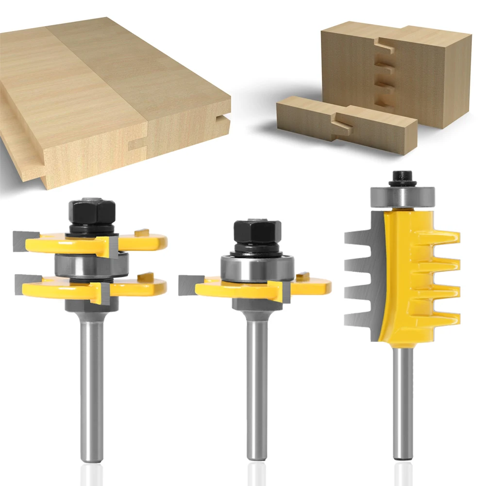 Materials Myouzhen-bits Tray Template Router Bit 3/4 Diameter Bowl 1/4,6mm Shank Cutting Edge Length : 6X19.05 Materials Myouzhen-bits Tray Template Router Bit 3/4 Diameter Bowl 1/4,6mm Shank Cutting Edge Length : 6X19.05