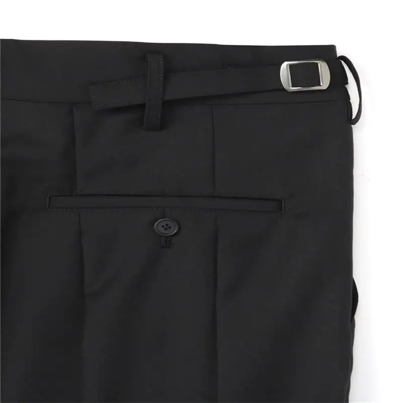 Men's Harlan Pants Autumn And Winter New Personality Pleated Design Dark Fashion Casual Casual Casual Large Pants