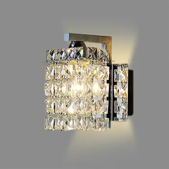 

Bedside Crystal Wall Lamp Bedroom Corridor Wall Lamp Modern Home Crystal Wall Lamp (without Light)
