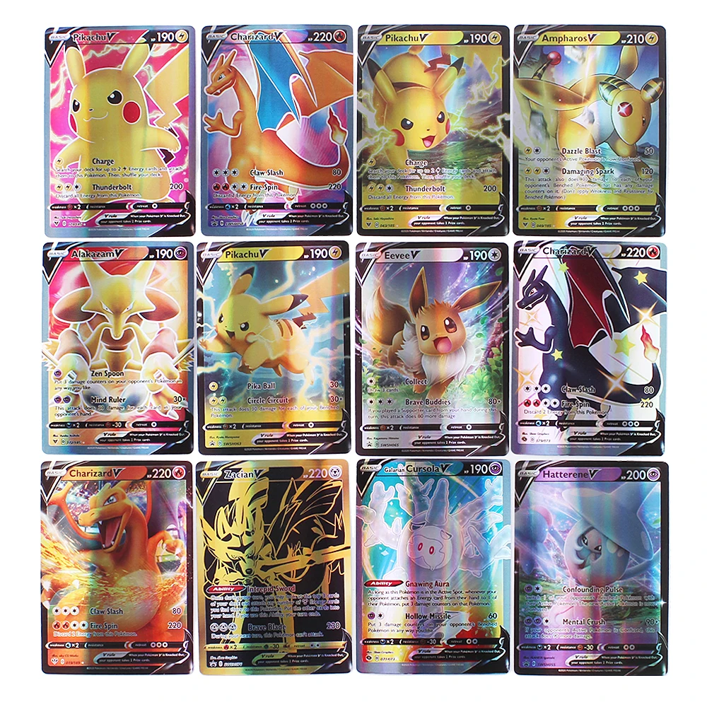 2021 Pokemon Card 200 V MAX 300 GX dzieci bitwa angielska wersja gra Tag zespół Shinny Vmax żywe napięcie