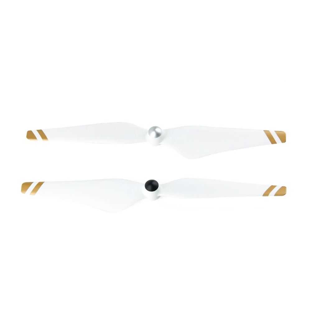 DJI Phantom 3 2 самозатягивающиеся пропеллеры 9450 белый с золотыми полосками для