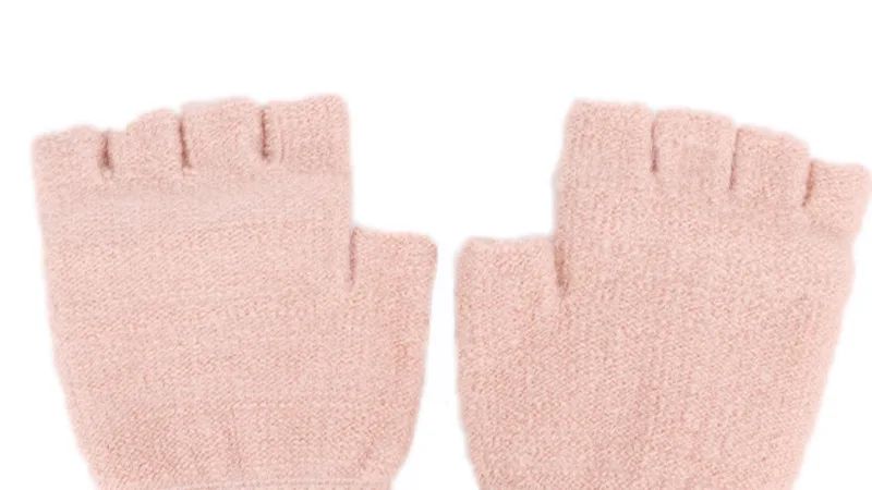 Guantes зимние перчатки женские зимние перчатки для девочек одноцветные перчатки из кроличьей шерсти мягкие теплые яркие цвета двойные женские перчатки