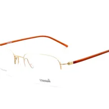 Ультралегкие ретро унисекс титановые полобода асферические линзы очки оправа очки анти-fatgiue бренд дизайн очки для чтения