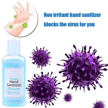 

5Pcs/60ML Disposable alcohol-free hand sanitizer with 75% alcohol content 60ml kills 99% of germs Hand Sanitizer Soothing Gel#15