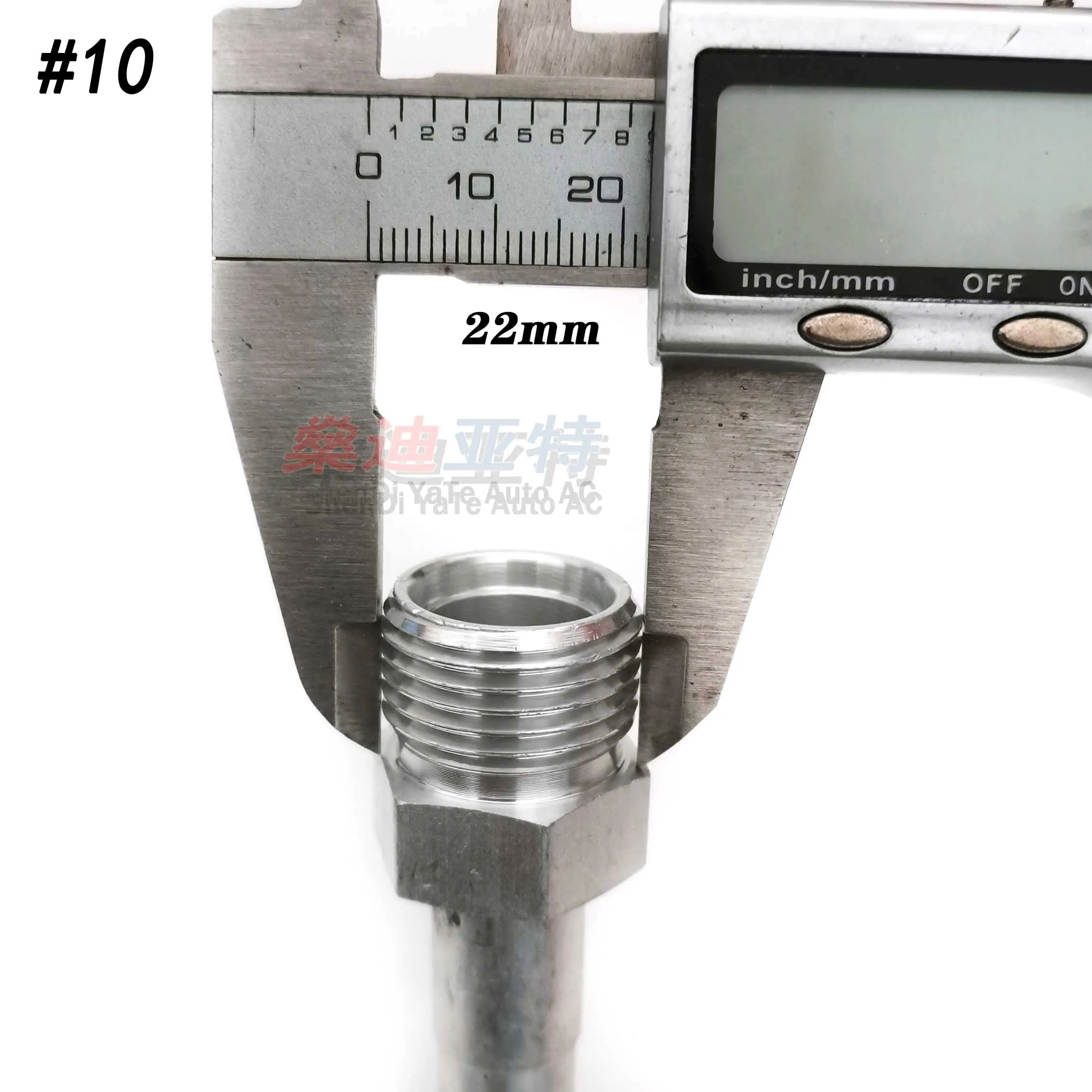R12 # 6 # 8 10 Straight Male Insert Barbed O-Ring for A/C Refrigerant Hose Fittings Outer Thread Connector Joints Fixture