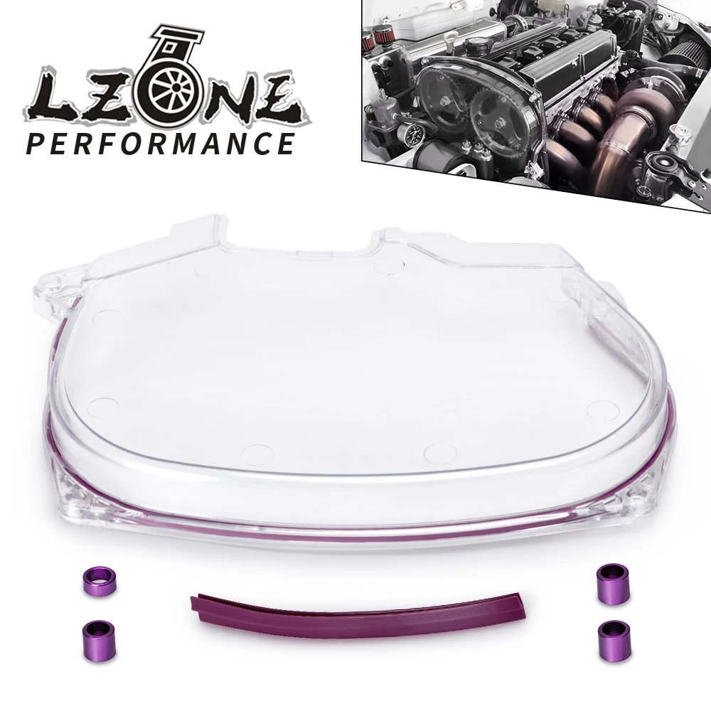 LZONE - Clear Cam крышка зубчатого ремня Крышка турбо шкив для Mitsubishi Evolution Lancer EVO4-8 4G63 JR6338 |