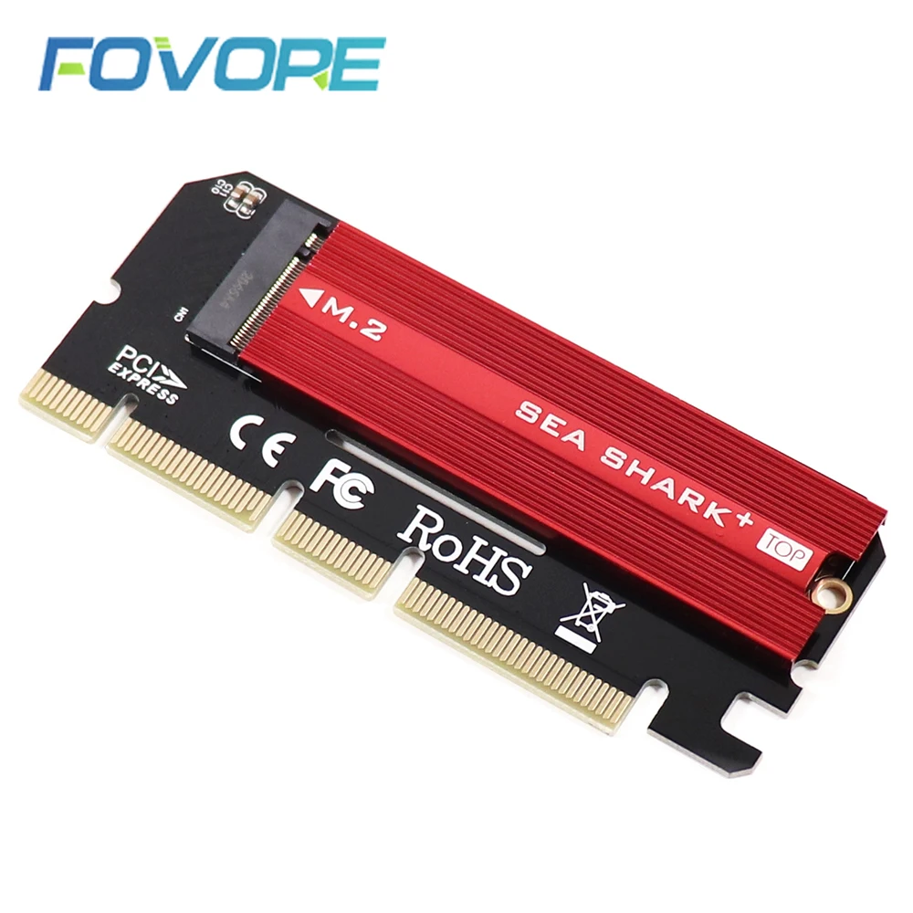 Адаптер M2 PCIe адаптер PCI-e M.2 NVME M Key SSD конвертер PCI express x4 Расширительная карта для