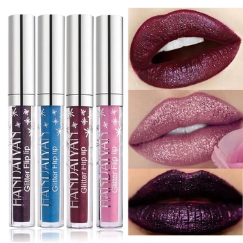 

Metallic Glitter Lip Gloss Lips Makeup Shine Metal Liquid Lipstick Sexy Make up Waterproof Cosmetics Pearl Diamond Lipgloss Pen