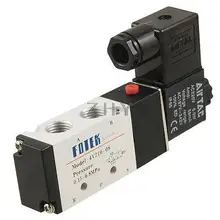 4V210-06 AC 220V внутренний тип направляющей 5 способ 2 положения электромагнитный клапан