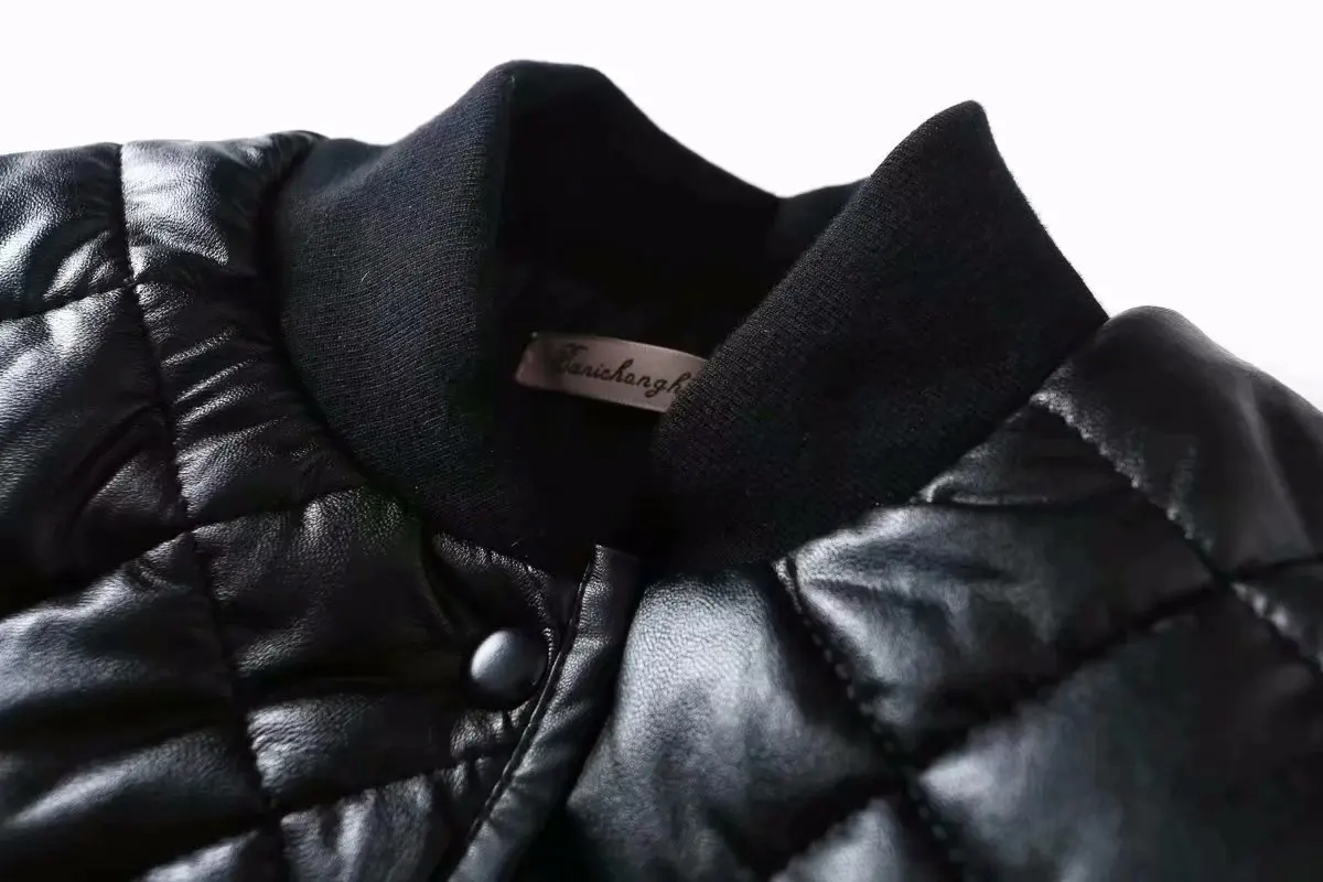 

L-3-448 2018 Autumn And Winter New Style Western Style WOMEN'S Dress Rhombus Pattern Quilted Cotton Jacket Cotton Overcoat