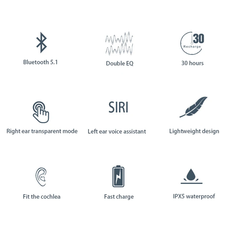 Tws Bluetooth гарнитура нажмите в ухо Двусторонняя стерео гарнитура|Наушники и