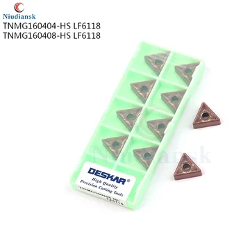 

100% original authentic TNMG080404 HS LF6118 TNMG080408 HS LF6118 CNC lathe turning tool carbide insert has good wear resistance