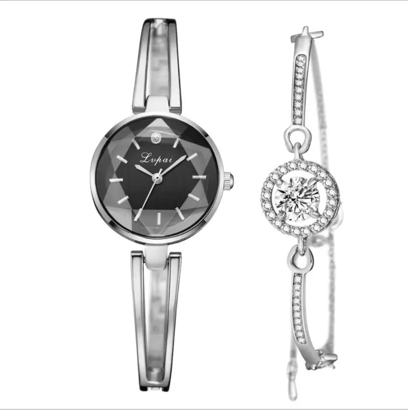 

Luxury Brand Watch Set Women Bangle Bracelet Small Watch Quartz Clock Ladies Wristwatch Dress Rose Gold Watch Relojes 2019