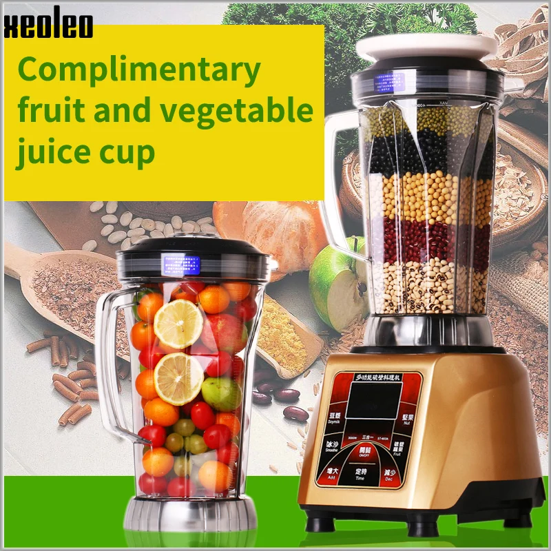 Xeoleo Commercial Blender 4L Heavy Duty Blender Mixer 3000W Soybean Milk Machine Ice Blender Make Nut/Smoothie/Fruit/Soybean