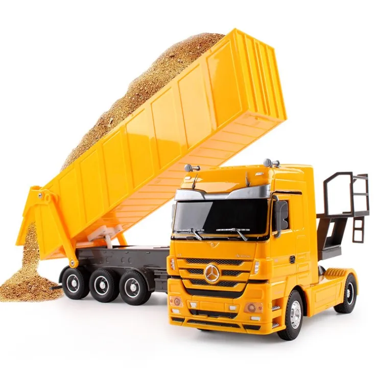 

2.4GHZ big RC toy Dumper Tilting Cart remote Control Tip Lorry Auto Lift Engineer Container car Vehicle Toys gift brinquedos