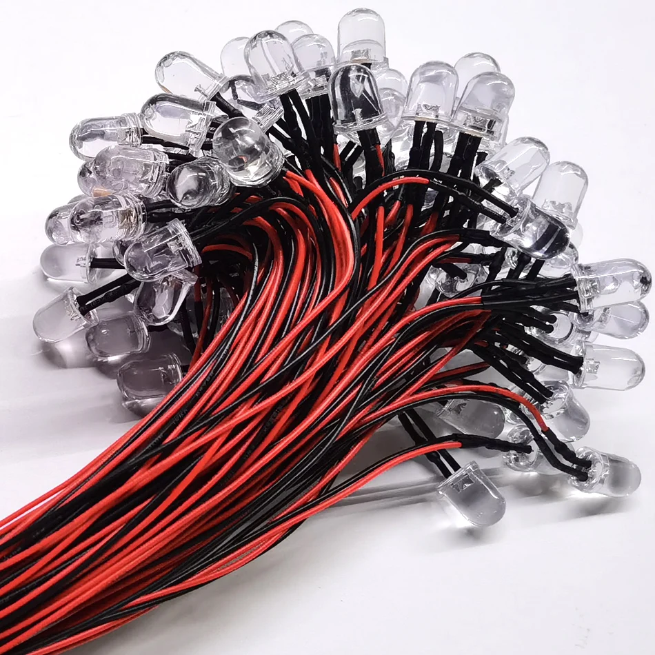 Versatile Multi-Color LED Set with Holders (10-Pack)