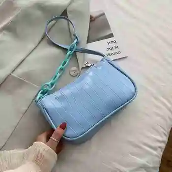 

2020 fashion simple temperament ladies shoulder bag shoulder bag