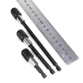 

3Pcs 1/4 Hex Shank Magnetic Screwdriver Extension Bit Quick Release Holder Tool