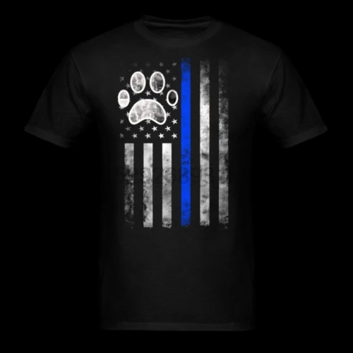 K9 Police Officer Patriotic Usa Flag Thin Blue Line T Shirt T Shirts Aliexpress