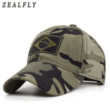 Бразильский флаг, армейская бейсболка, мужская вышитая камуфляжная мужская шапка, уличная спортивная тактическая шляпа для папы, повседневные охотничьи шапки