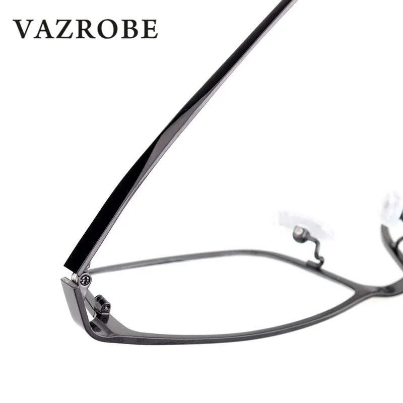 Vazrobe 150 мм титановые очки для мужчин полный обод оправы для очков для мужчин негабаритный широкий лица рецепт очки мужской бренд