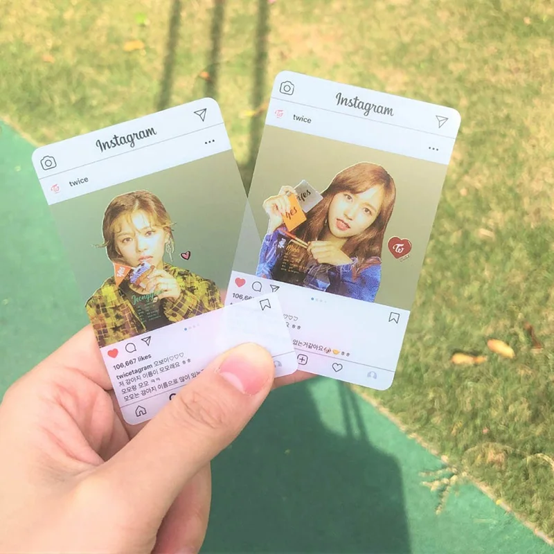 9 шт./партия Kpop дважды прозрачный вентилятор для карт Подарочная серия канцелярские принадлежности Набор визиток для студентов подарок для детей