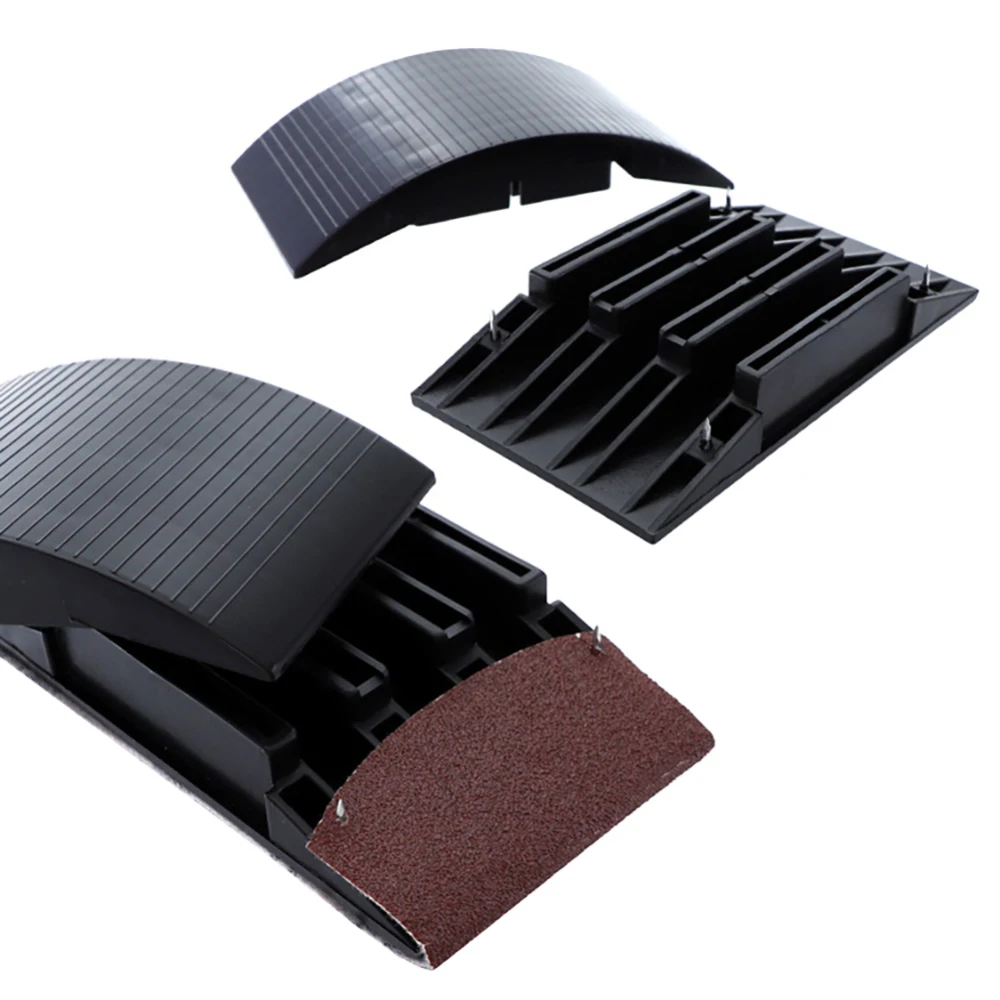 Sandpaper Holder Polishing Non-Slip Sanding Block Dust Extraction Sponge Woodworking Handheld Pad Disc Portable Abrasive Tools