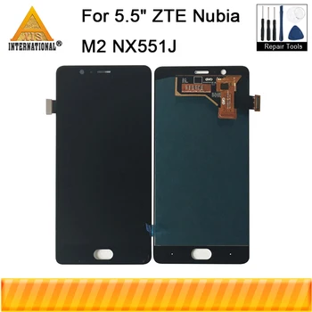 

Axisinternational New LCD Display For 5.5" ZTE Nubia M2 NX551J LCD Screen+Touch Panel Digitizer For Zte M2 Full Display Assembly