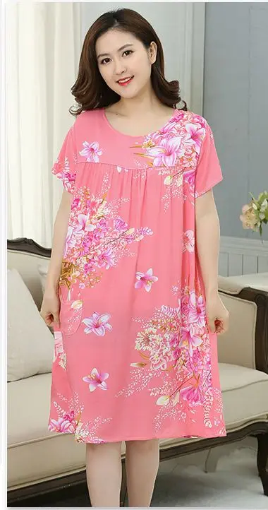 Для женщин свободная ночная рубашка трусы Винтаж StyleFloral ночная рубашка ночная одежда для отдыха, одежда для сна - Цвет: style-5