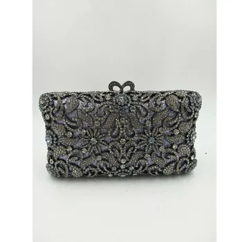 

Fashion Ladies Evening Bags Wedding Party Chain Shoulder Bag Diamond Luxury Bag 2020 Newest Crystal Diamond Chain Evening Bag