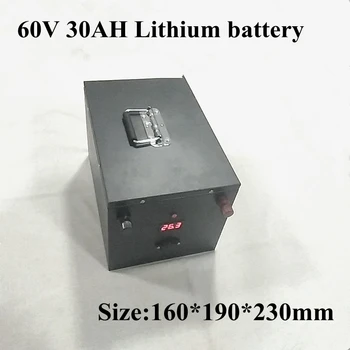 

Waterproof 60v 30Ah 2000W Electric Li-ion Battery Lithium Battery for 60v Ebike Scooter Ev System Ups 17S IPX7 + 5A Charger