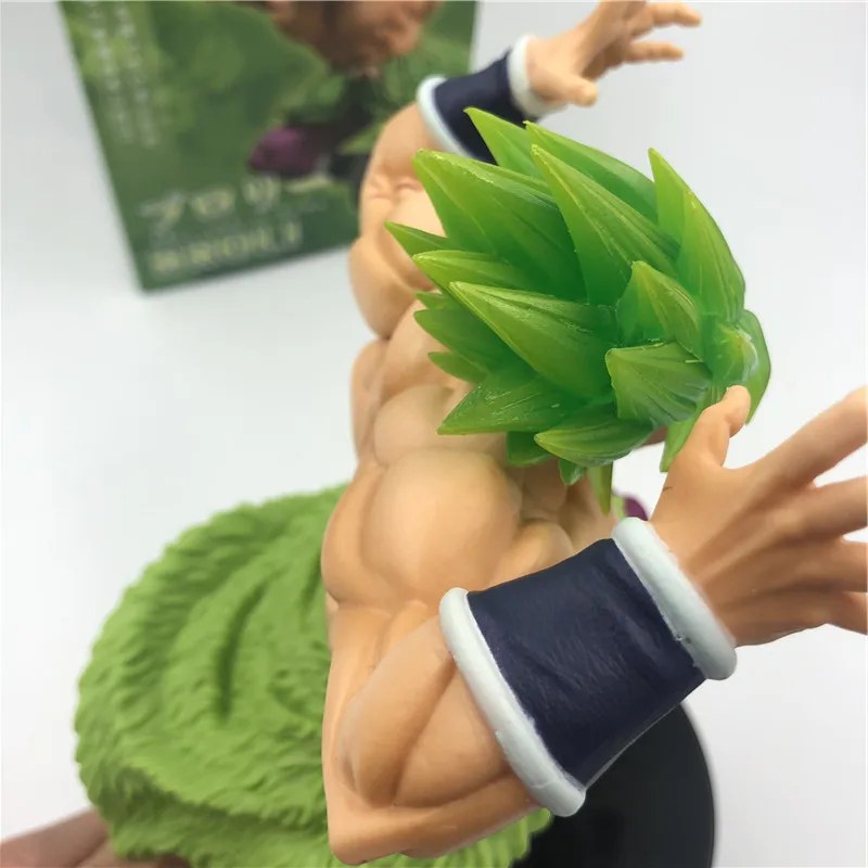 Фильм Ver. Dragon Ball Z Super Broly Super Saiyan Green Roaring Ver. Против Гоку ПВХ Фигурки Модель DBZ 23 см