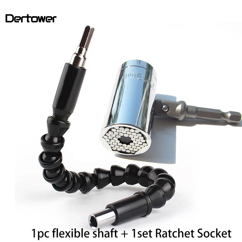 

Flexible Drill Shaft Electronics Drill Black Flexible Shaft Bits Extention Screwdriver Bit Holder Connect Link+Universal Sleeve
