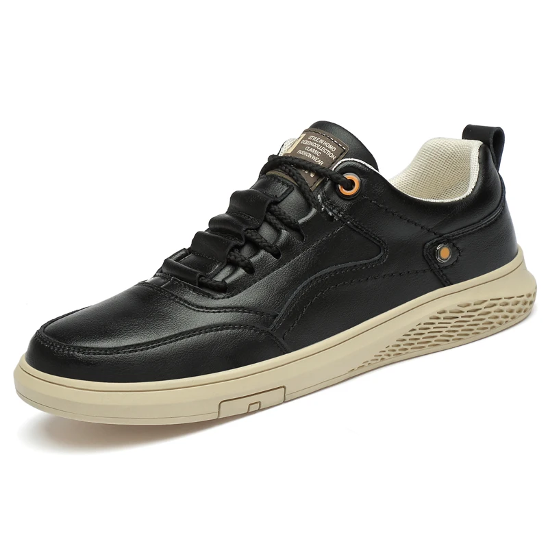 

Men's Leather Casual Shoes Sneakers Brand Spring New Fashion Genuine Leather Male Shoes