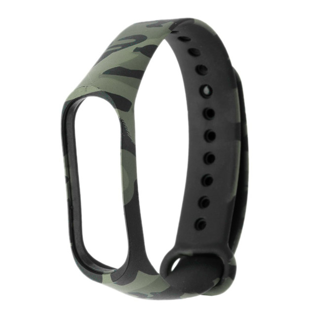 Strap For Xiaomi Mi Band 4 Correa Camouflage Print Silicone Smart Bracelet Strap Replacement WatchBand Smart Watch 19Dec