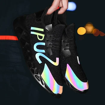 

New men's sneakers running shoes men's comfortable sports slow running shoes casual shoes colorful discoloration