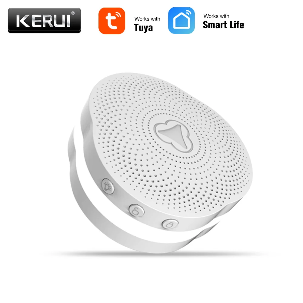 

KERUI Smart WIFI Doorbell Home Security Alarm Doorbell APP Remote Control LED Flash Light Door/Window Sensor Motion Alarm System
