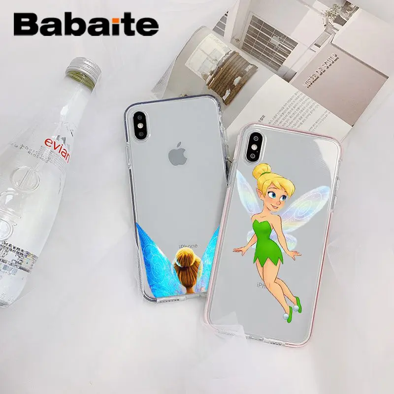 

Babaite Tinkerbell Transparent Phone Cover Case for iPhone 8 7 6 6S Plus X 10 5 5S SE XR XS XSMAX Coque Shell Fundas Capa