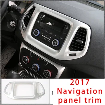 

For Jeep compass 17-20 chrome Navigation panel trim molding trim 1pc
