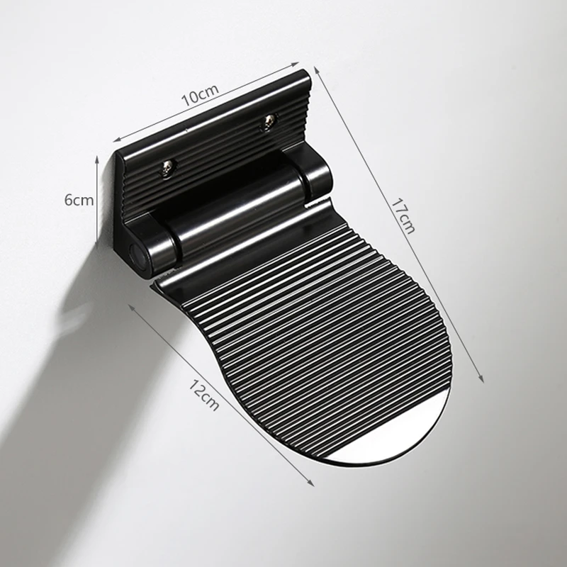 Ellen Shower Foot Rest Bathroom Pedals Non-slip Shower Footstool Pedestal Pedals Elderly Pregnant Bath Stool Black EL802 2