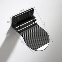 Ellen Shower Foot Rest Bathroom Pedals Non-slip Shower Footstool Pedestal Pedals Elderly Pregnant Bath Stool Black EL802 2