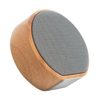

New Wood Grain A60 Bluetooth Speaker Portable Plug-in Card Mini Subwoofer Wireless Bluetooth Speaker Support TF Card AUX Radio