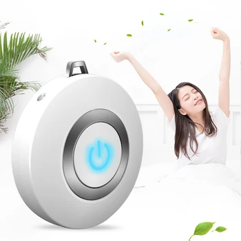 

USB Portable Wearable Air Purifier Personal Mini Air Necklace Negative Ion Air Freshener No Radiation Low Noise No noise Hot
