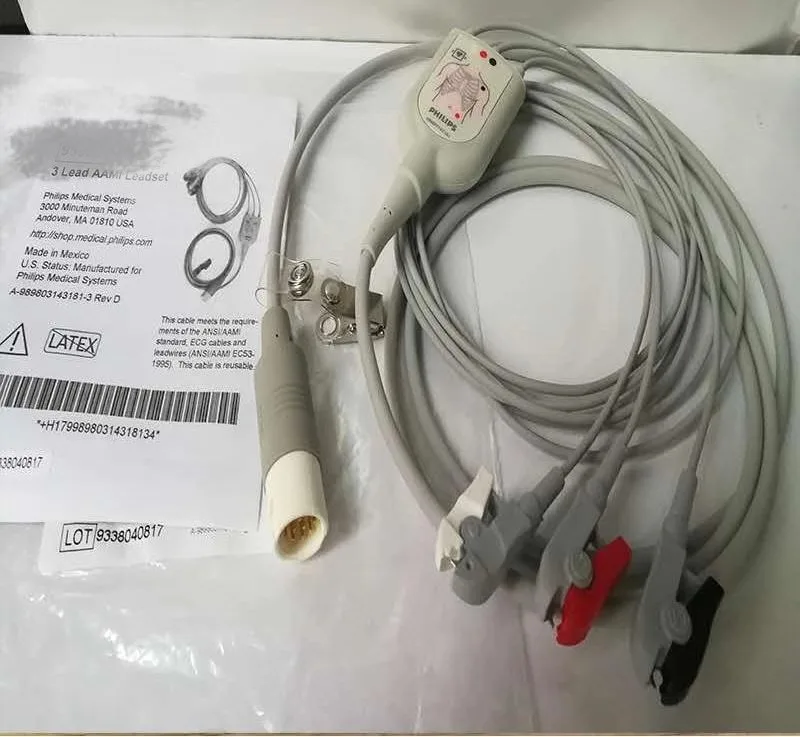 

PN； 989803143181 5leads ECG cable for Defibrillator DFM100 new original